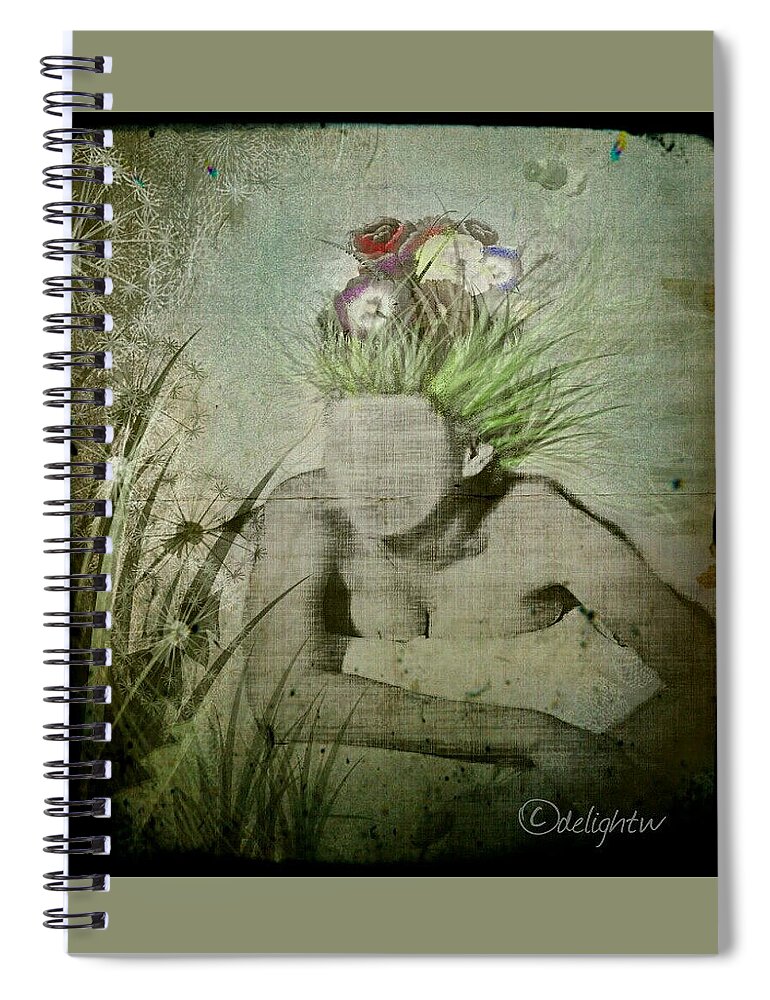 Beach Spiral Notebook featuring the digital art Life's a Beach by Delight Worthyn