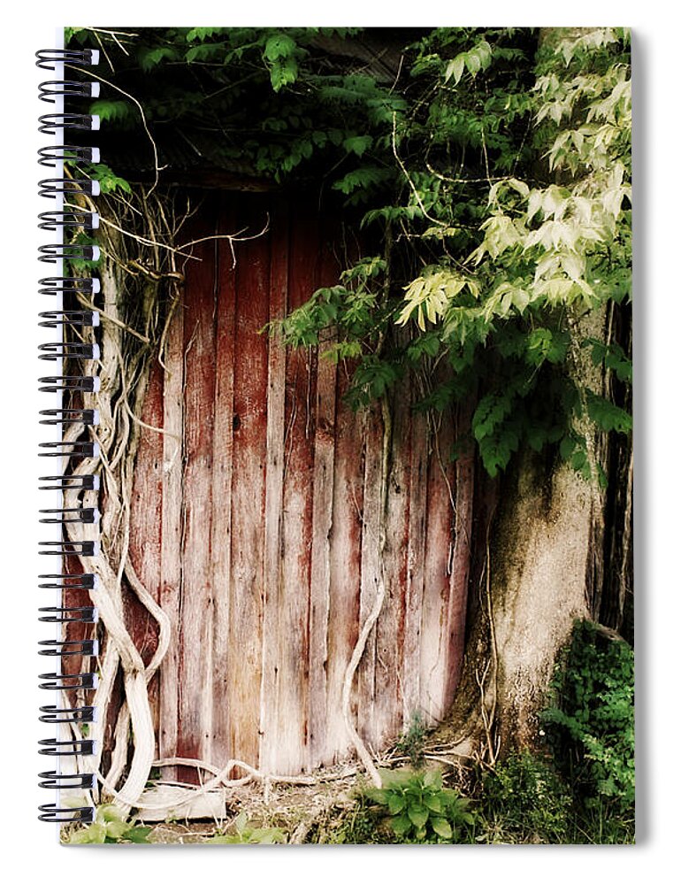 Barn Spiral Notebook featuring the photograph Lift the Veil by Julie Hamilton
