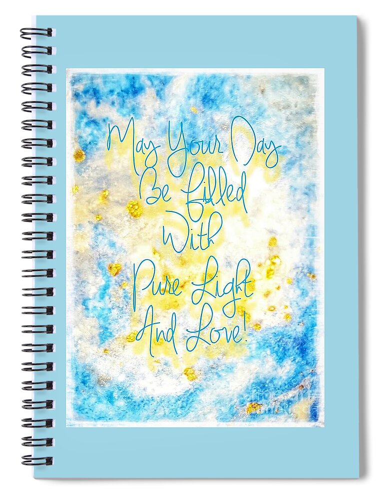 Quote Spiral Notebook featuring the photograph Light And Love by Rachel Hannah