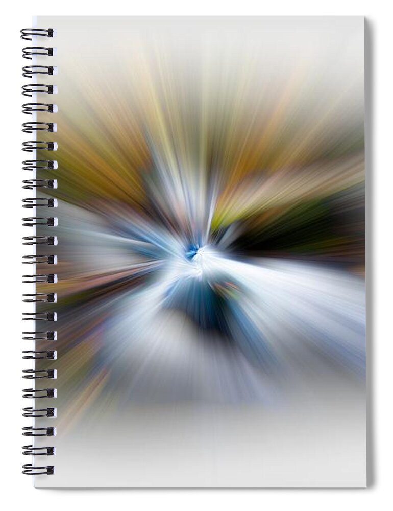Abstract Spiral Notebook featuring the photograph Light Angels by Debra and Dave Vanderlaan