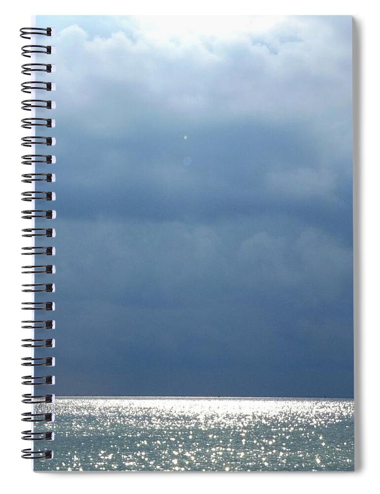 Storm Spiral Notebook featuring the photograph Light From Above by Julie Pappas