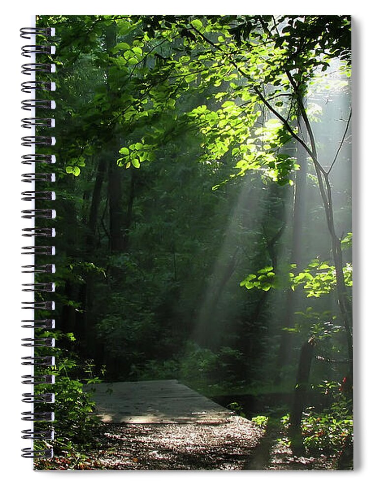 Light Spiral Notebook featuring the photograph Light II by Douglas Stucky