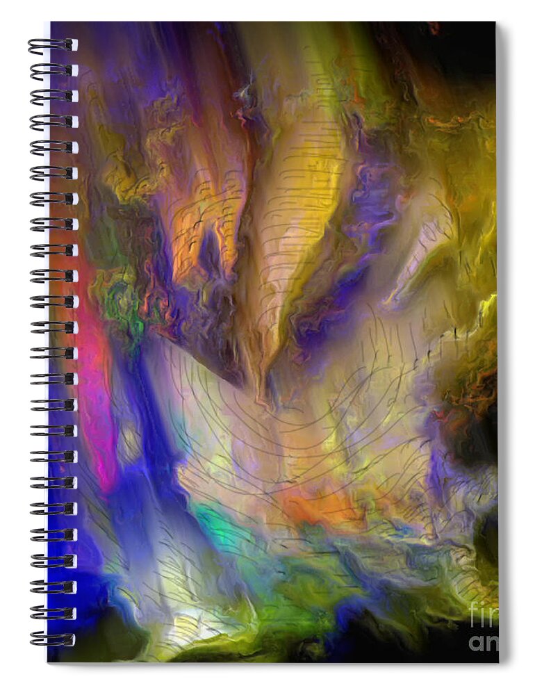 Abstract Spiral Notebook featuring the photograph Light Magic by Dee Flouton