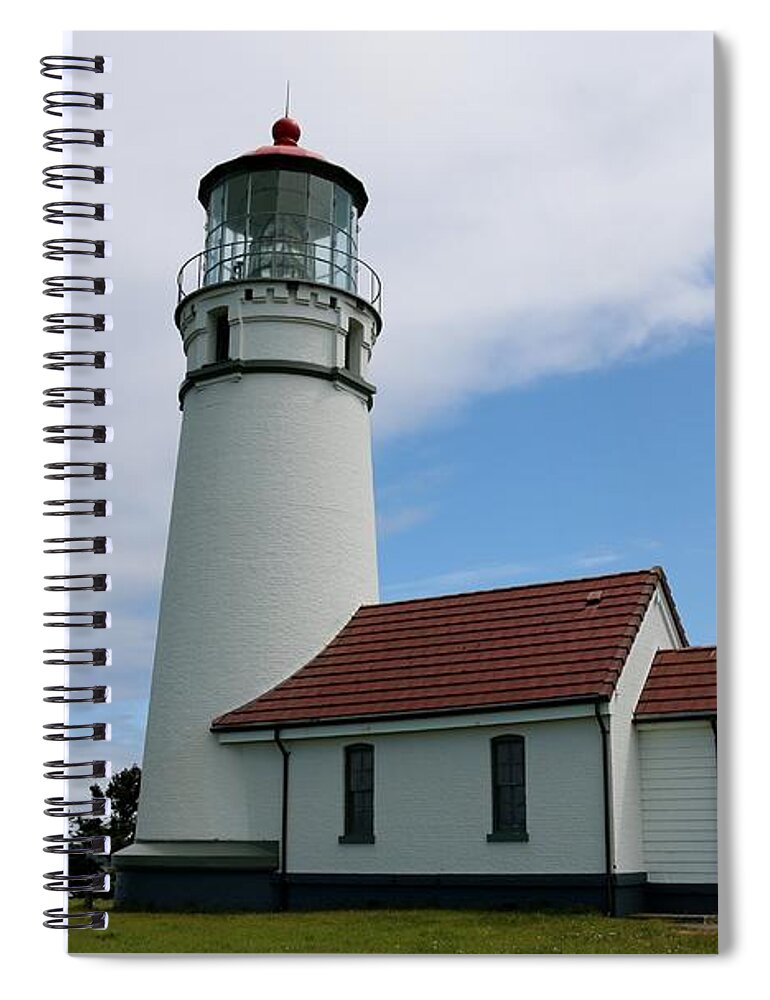 Oregon Spiral Notebook featuring the photograph Lighthouse - 2 by Christy Pooschke