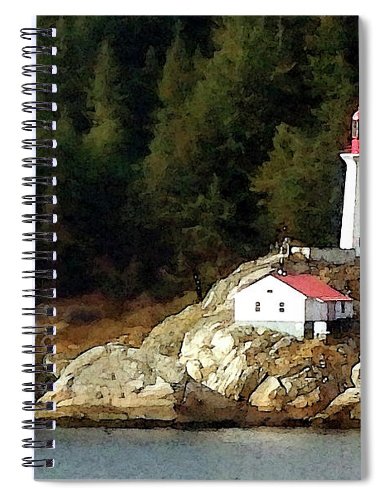 Lighthouse Spiral Notebook featuring the photograph Lighthouse Dream by Ted Keller