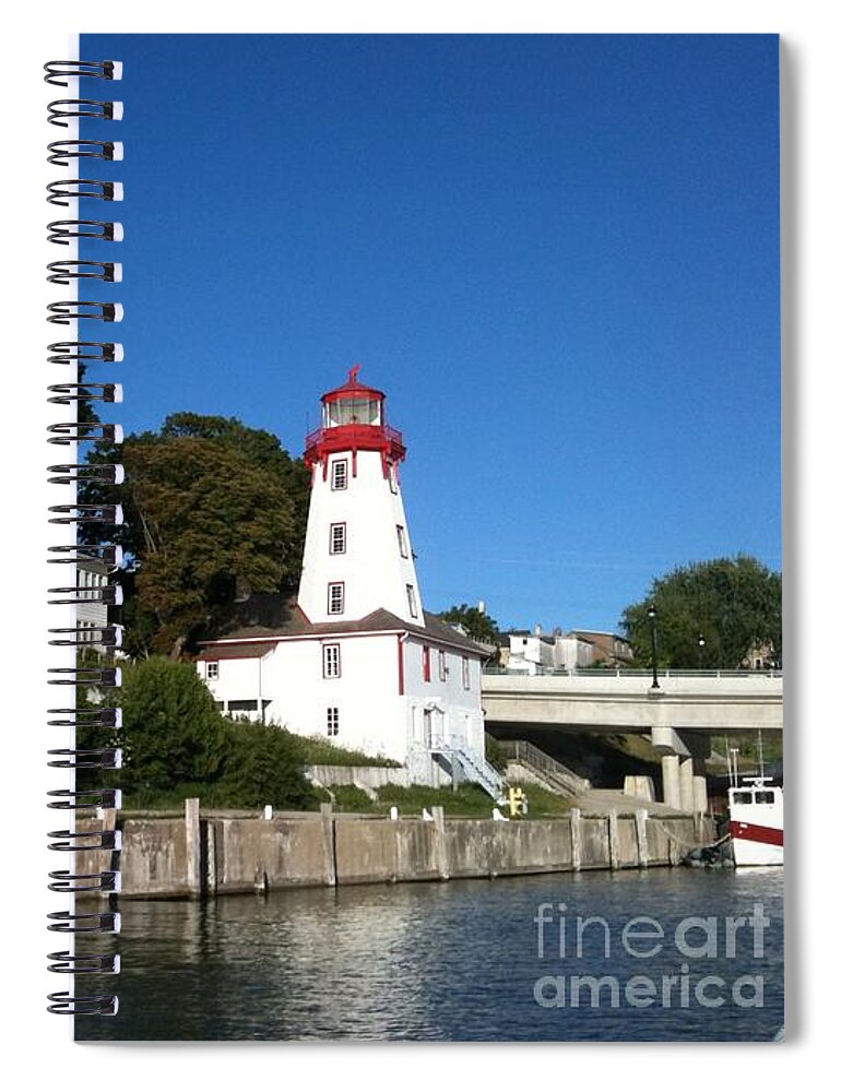 Lighthouse Spiral Notebook featuring the photograph Lighthouse by Lisa Koyle