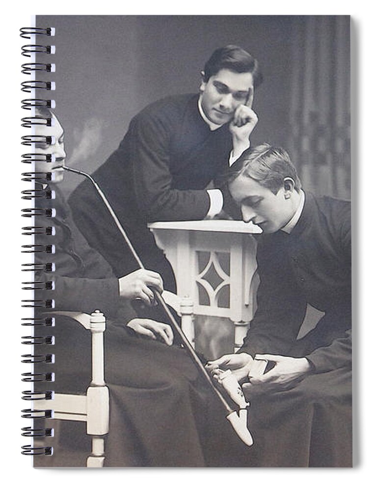 Photo Spiral Notebook featuring the photograph Lighting the Pipe by Jutta Maria Pusl