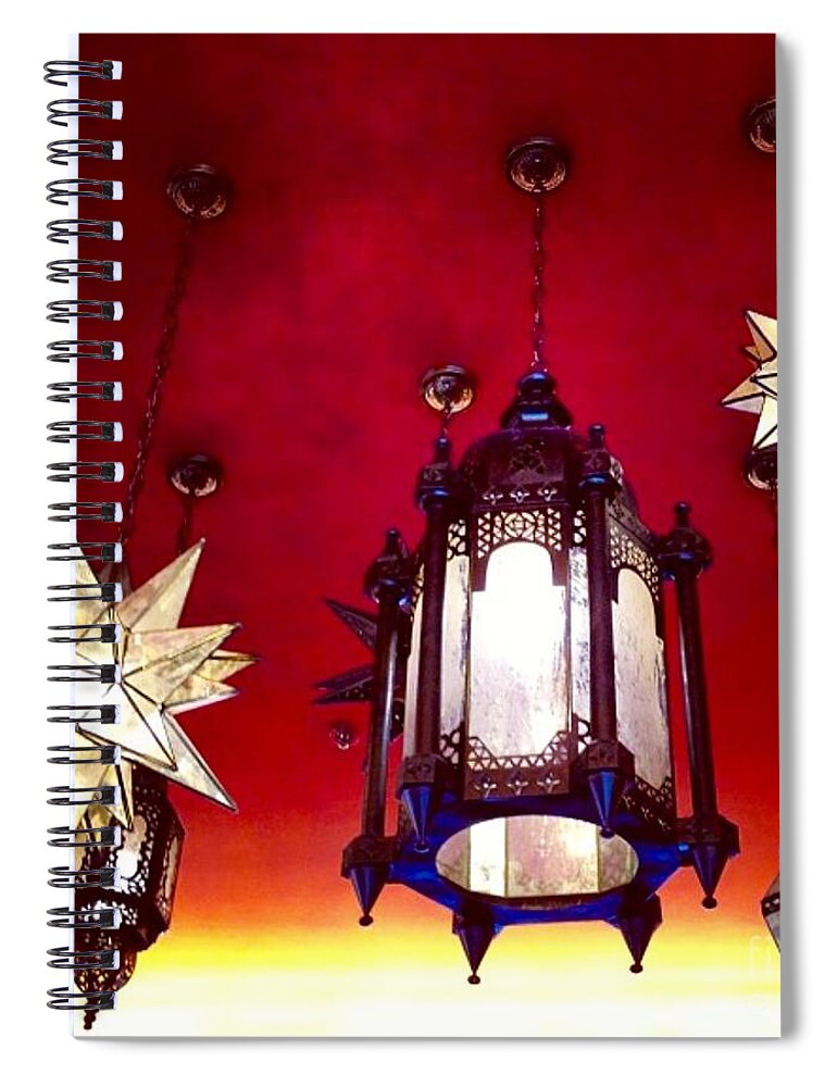 Lights Spiral Notebook featuring the photograph Lights by Denise Railey
