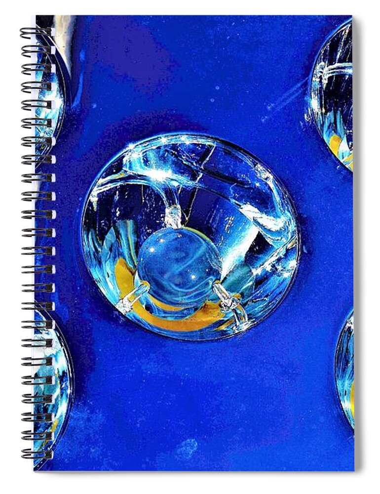 Lights Spiral Notebook featuring the photograph Lights Under Glas by Merle Grenz