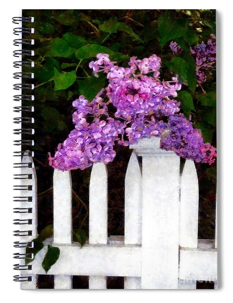 Lilac Spiral Notebook featuring the photograph Lilacs - Mother's Day 1 by Janine Riley