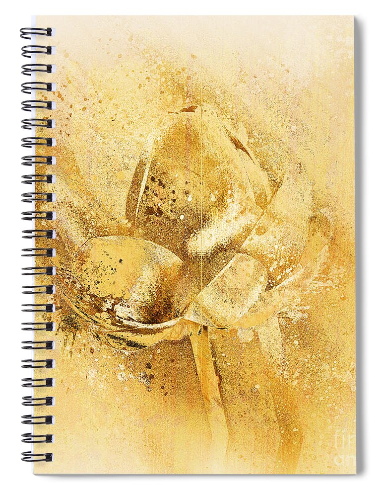 Lily Spiral Notebook featuring the digital art Lily my Lovely - s114sqc75v2 by Variance Collections