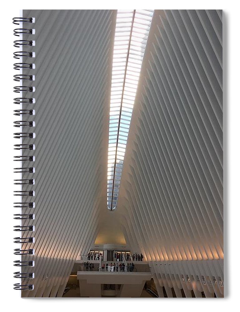 Nyc Spiral Notebook featuring the photograph Lines by Val Oconnor