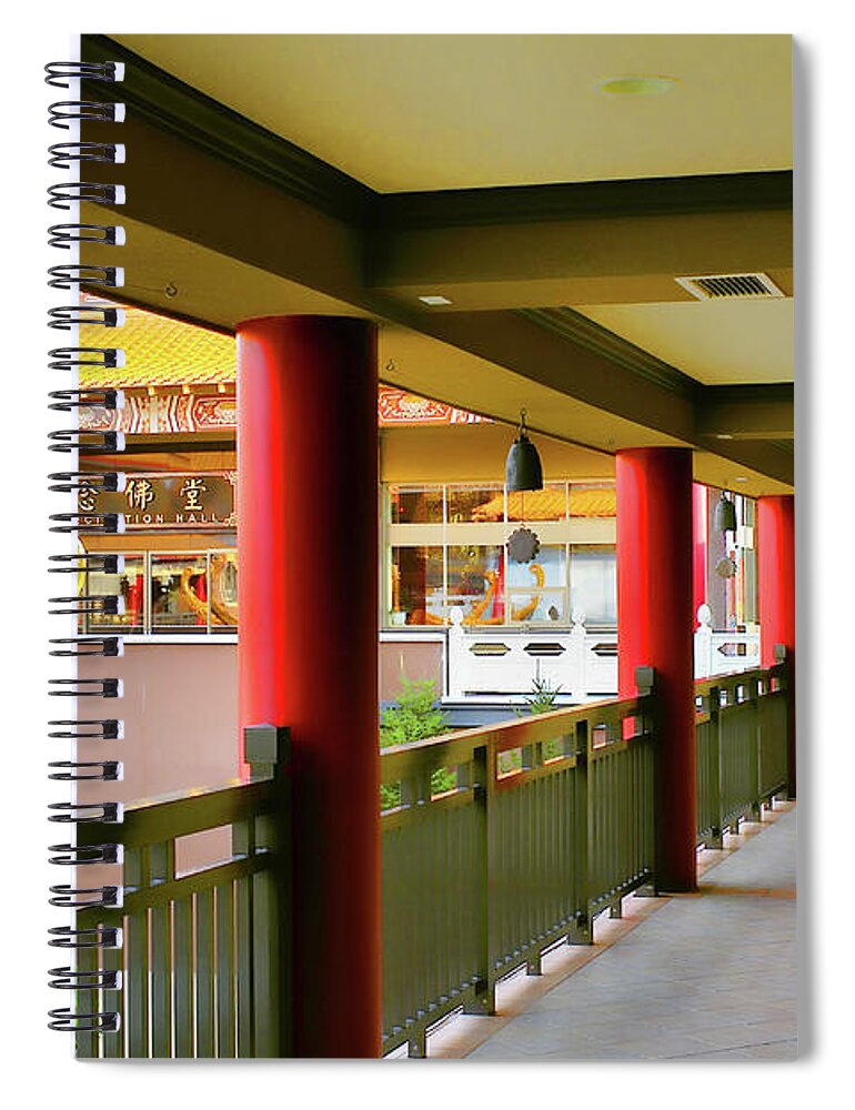 Lingyen Spiral Notebook featuring the photograph Lingyen Mountain Temple 25 by Lawrence Christopher