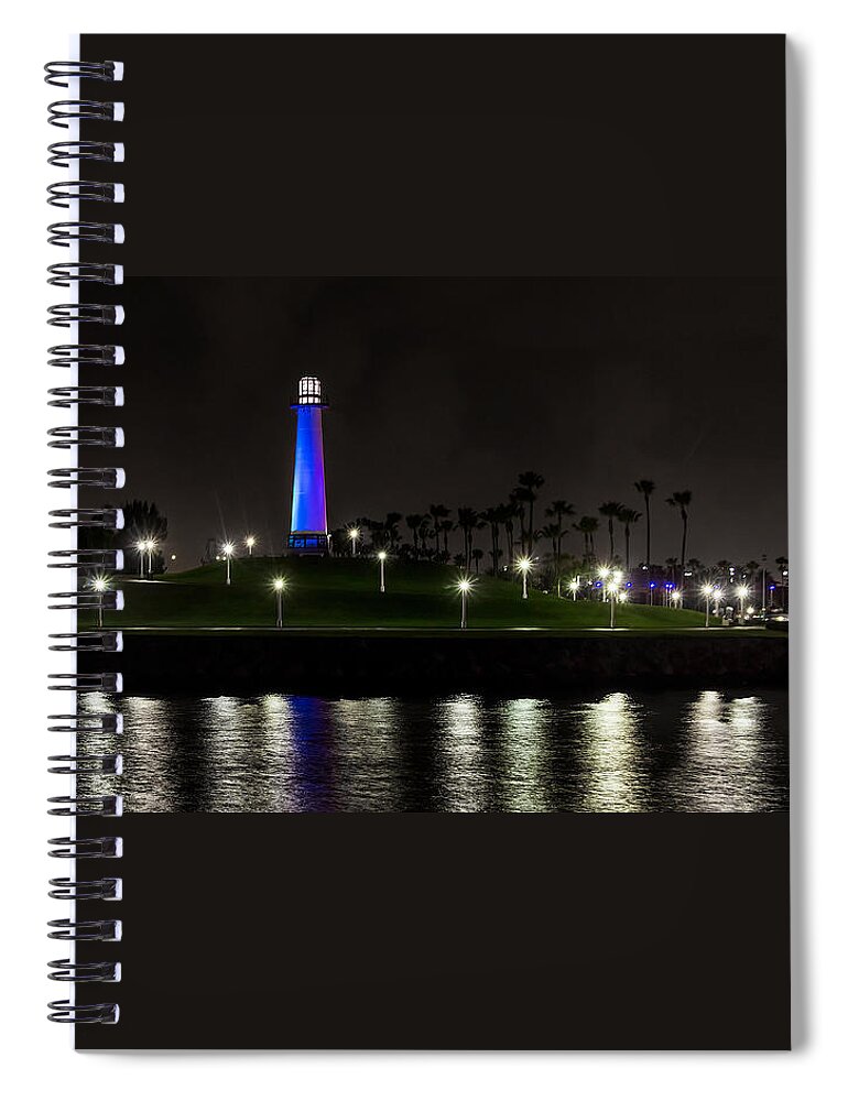 Lighthouse Spiral Notebook featuring the photograph Lion's Lighthouse for Sight by Ed Clark