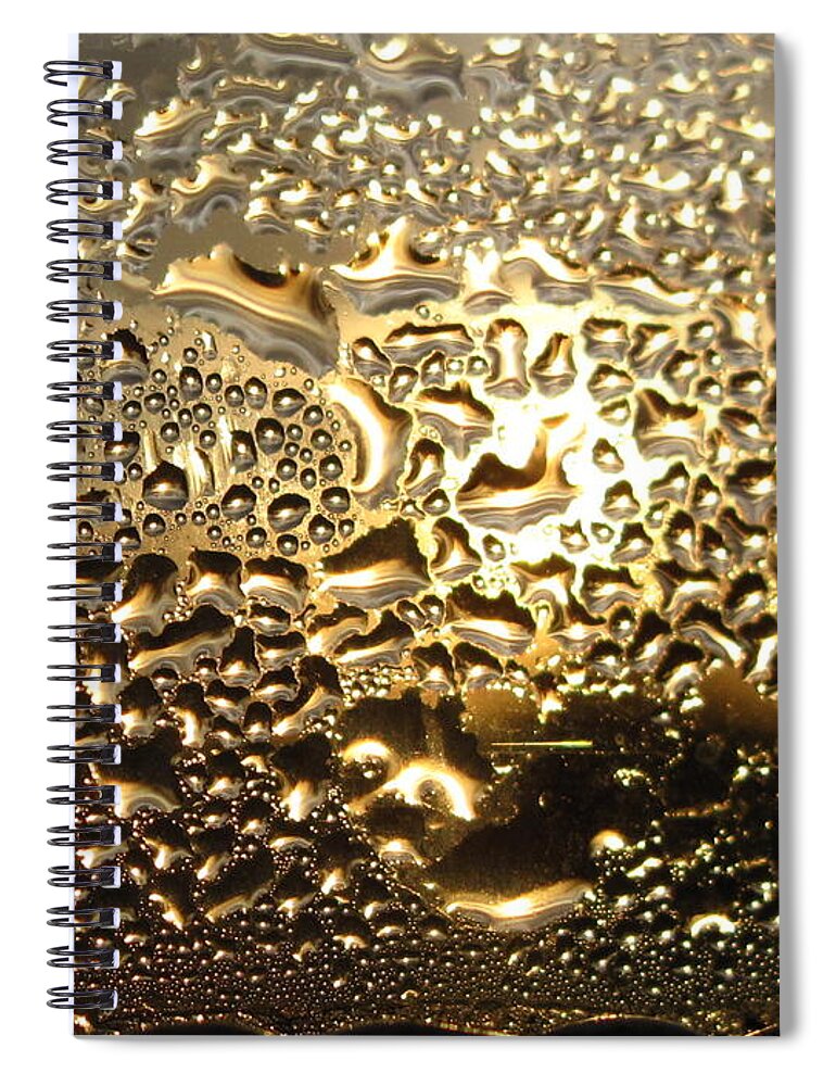 Liquid Gold Spiral Notebook featuring the photograph Liquid Gold by Joyce Dickens