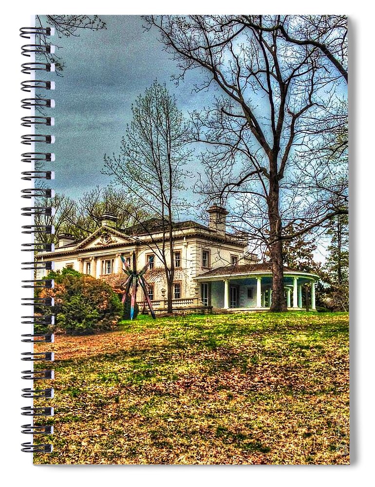 Liriodendron Spiral Notebook featuring the photograph Liriodendron Mansion by Debbi Granruth