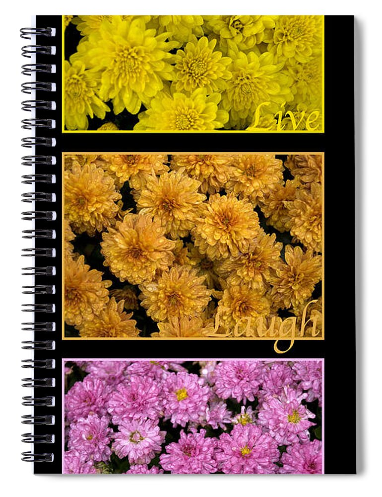 Yellow Spiral Notebook featuring the photograph Little Flowers by Jessica Wakefield