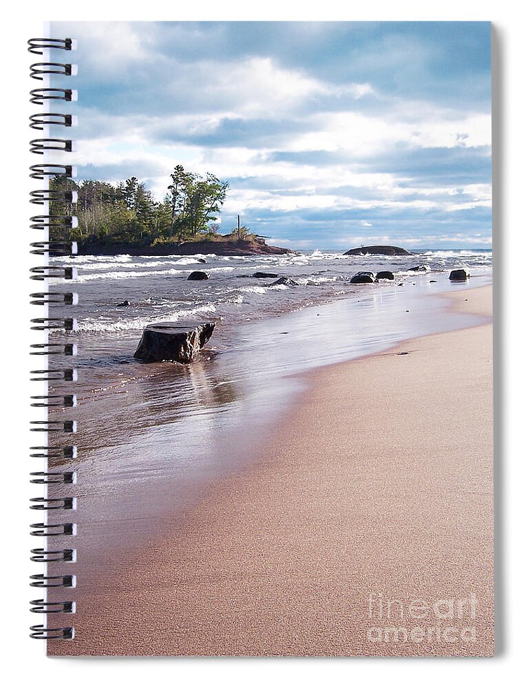 Photo Spiral Notebook featuring the photograph Little Presque Isle by Phil Perkins
