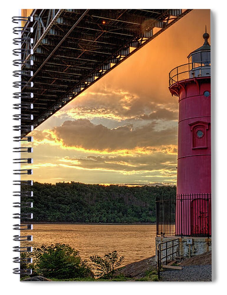 George Spiral Notebook featuring the photograph Little Red and Big George by Zev Steinhardt