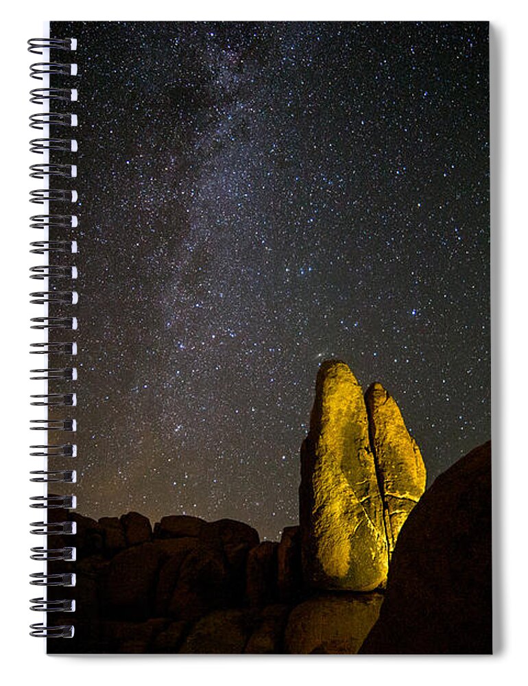 Astrophotography Spiral Notebook featuring the photograph Live Long and Prosper by Peter Tellone