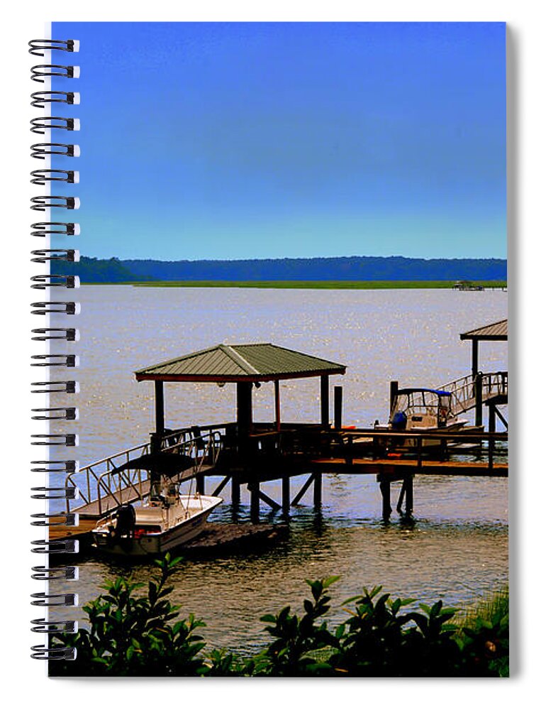 Living In The Lowcountry Spiral Notebook featuring the photograph Living In The Lowcountry by Lisa Wooten