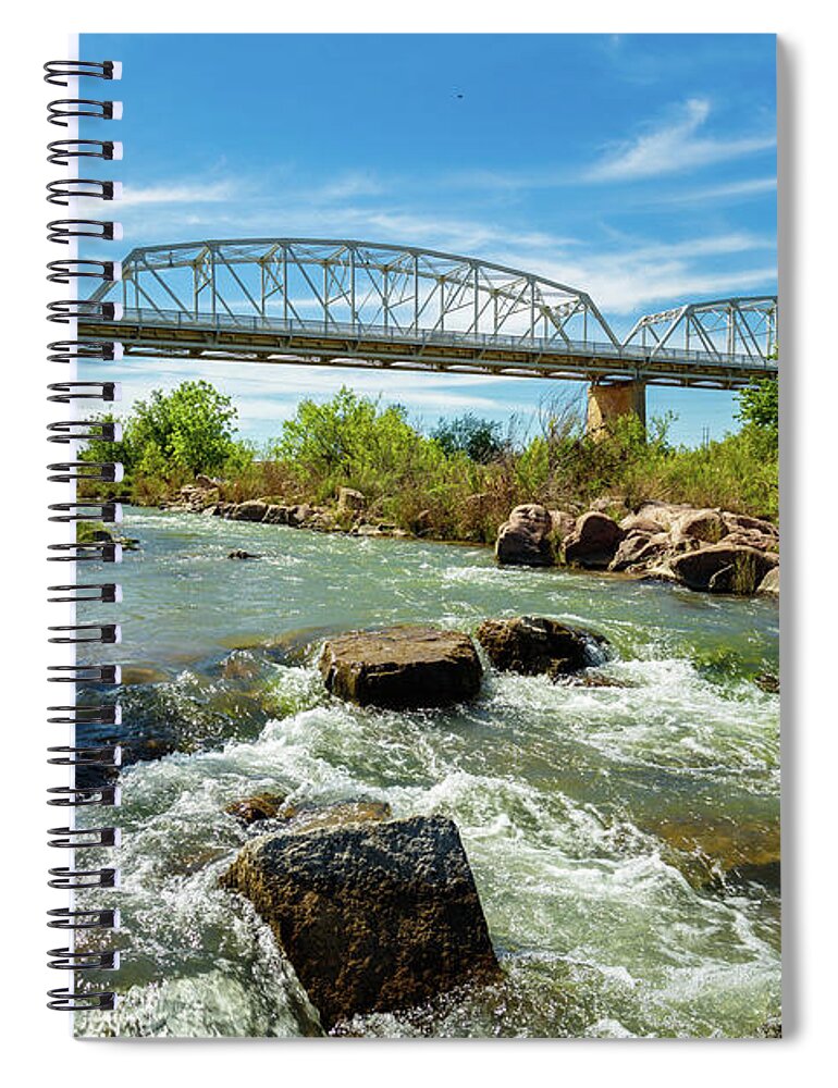 Highway 71 Spiral Notebook featuring the photograph Llano River by Raul Rodriguez