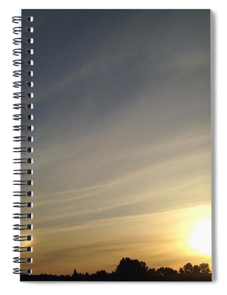 Tree Spiral Notebook featuring the photograph Lobbing Rainbows Into The Sun by Chris Dunn
