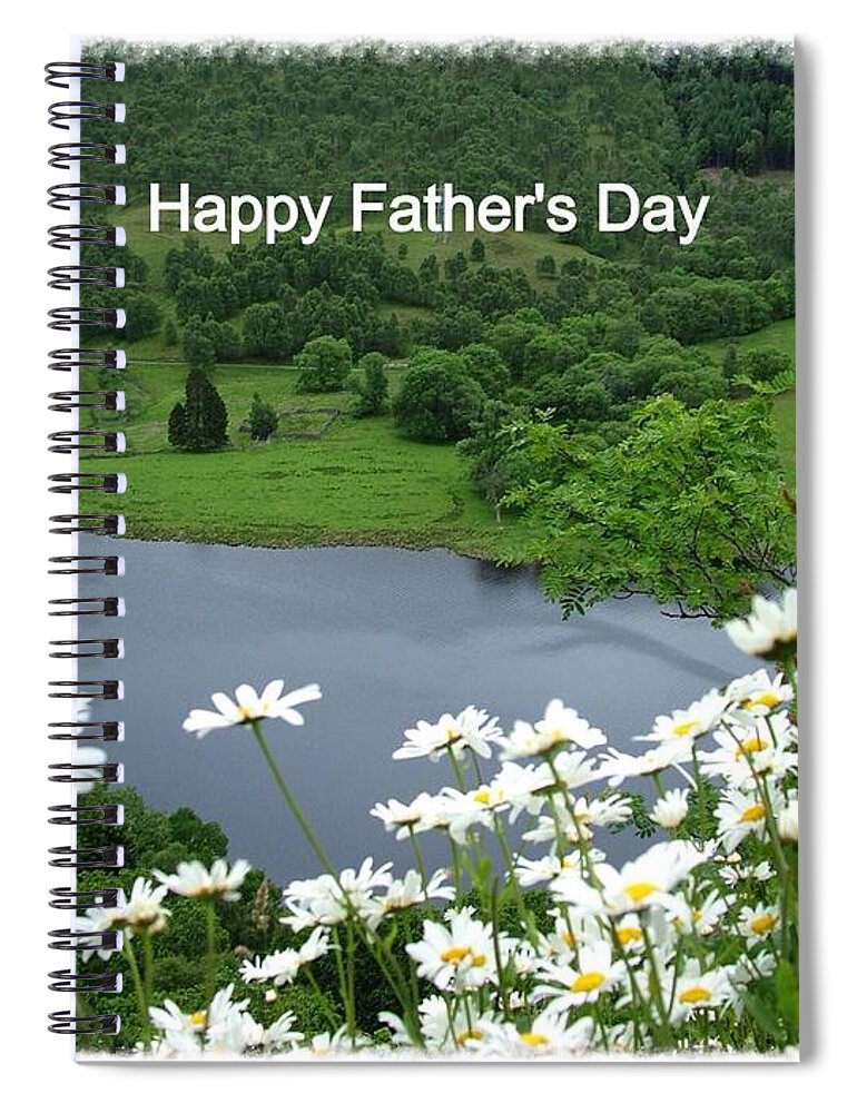 Loch Tummel Spiral Notebook featuring the photograph Loch Tummel Father's Day Greeting by Joan-Violet Stretch