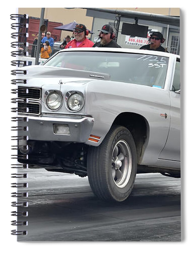 Auto Club Drag Way Spiral Notebook featuring the photograph Lodrs 007 by Richard J Cassato