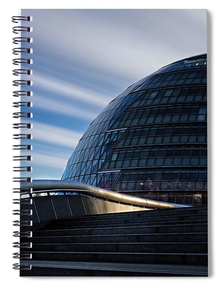 London Spiral Notebook featuring the photograph London City Hall by Ian Good