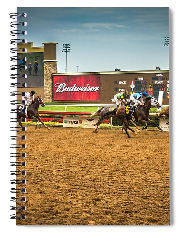 Lone Star Park Spiral Notebook featuring the photograph Lone Star Park Grand Prairie Texas by Robert Bellomy