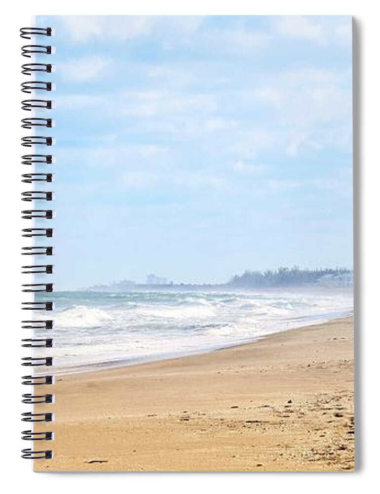 Beach Spiral Notebook featuring the photograph Lonely Beach by Vicki Lewis