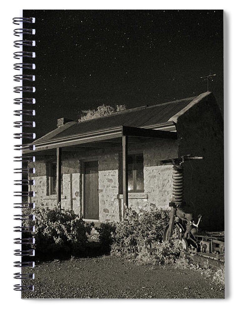 Night Spiral Notebook featuring the photograph Lonely Nights by Russell Brown