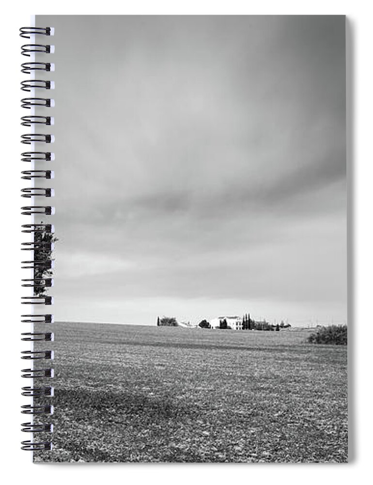 Olive Tree Spiral Notebook featuring the photograph Lonely Olive tree by Michalakis Ppalis