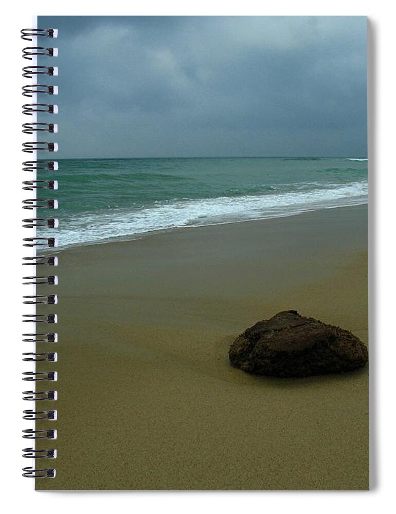 Beach Spiral Notebook featuring the photograph Lonesome by Juergen Roth