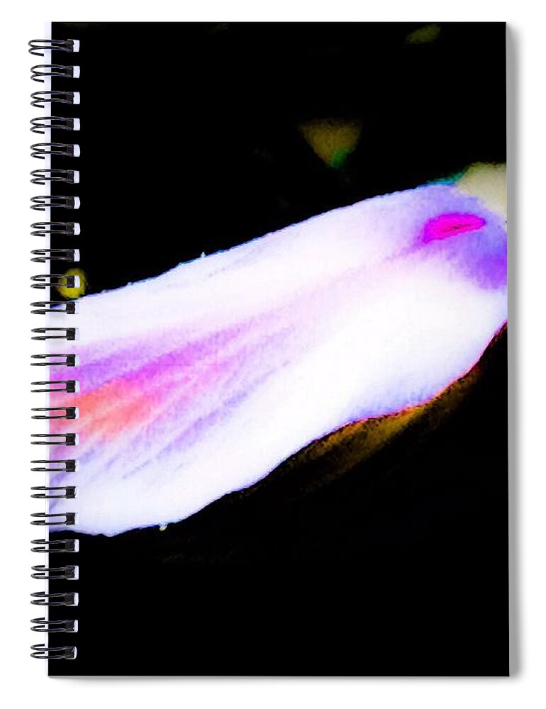 One Spiral Notebook featuring the photograph Long Unopened Hibiscus Flower by Debra Lynch