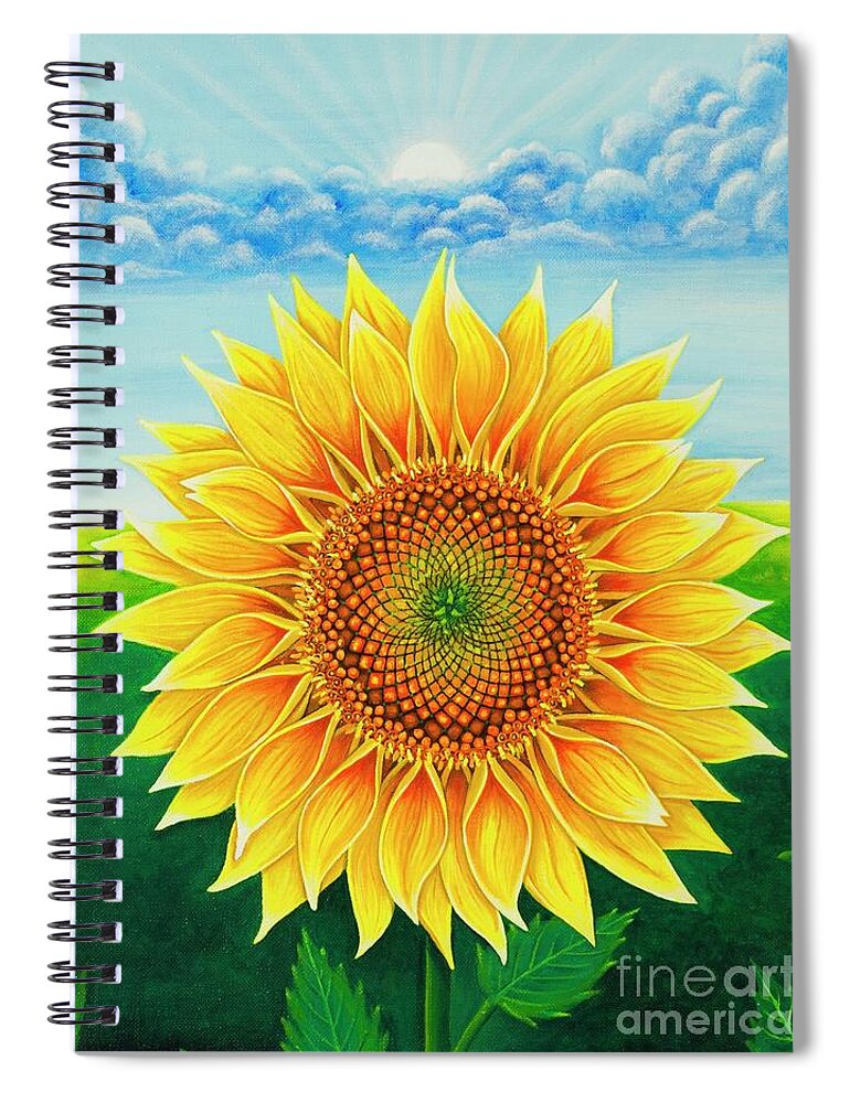 Painting Spiral Notebook featuring the painting Looking at you by Sudakshina Bhattacharya