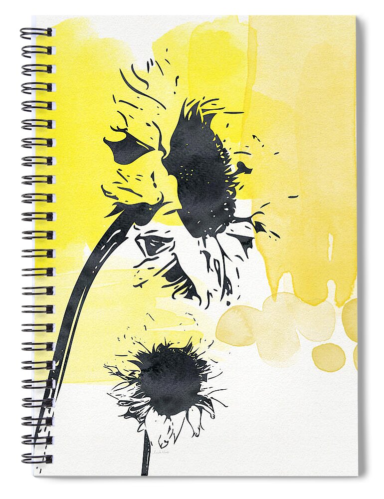 Modern Spiral Notebook featuring the painting Looking Forward- Art by Linda Woods by Linda Woods