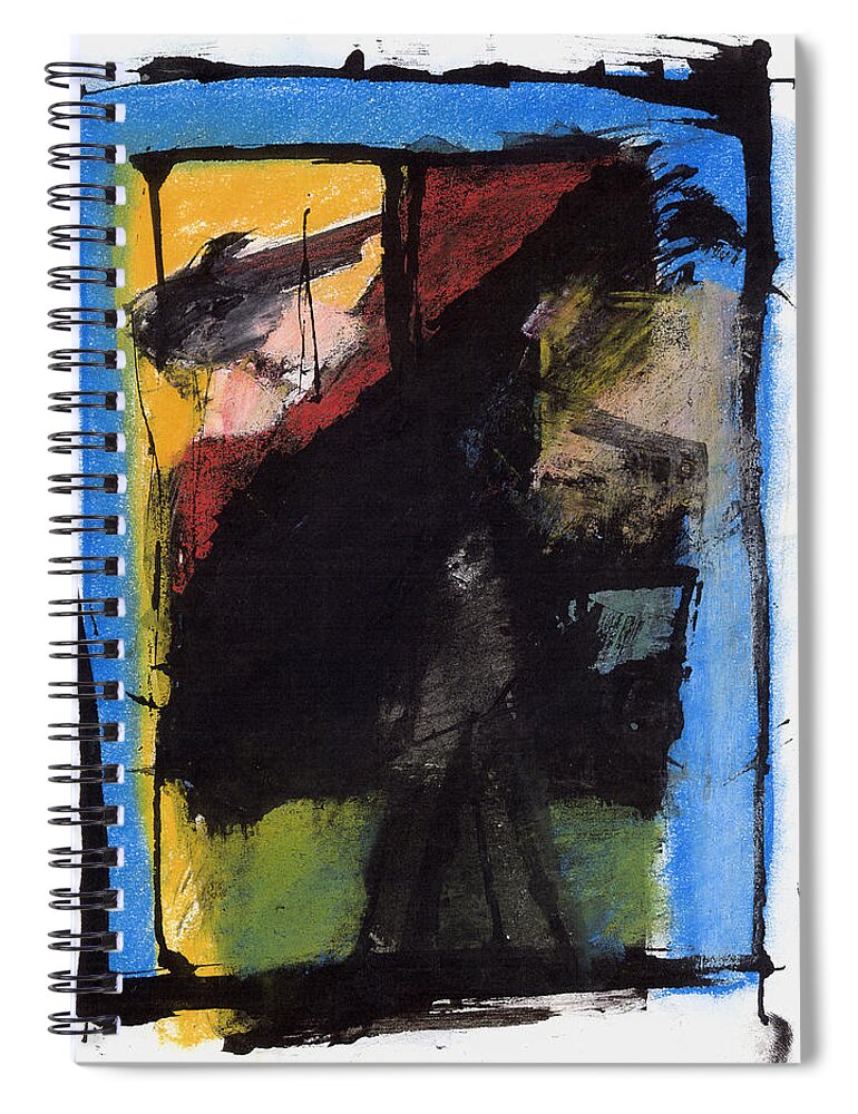 Painting Spiral Notebook featuring the pastel Looking From The Night Into The Day by JC Armbruster