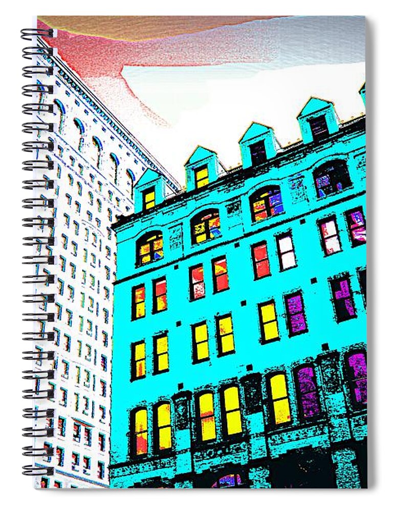 Building Spiral Notebook featuring the photograph Looking Up by Julie Lueders 