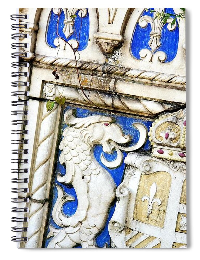 Architectural Detail Spiral Notebook featuring the photograph Looks Like France by Amy Regenbogen