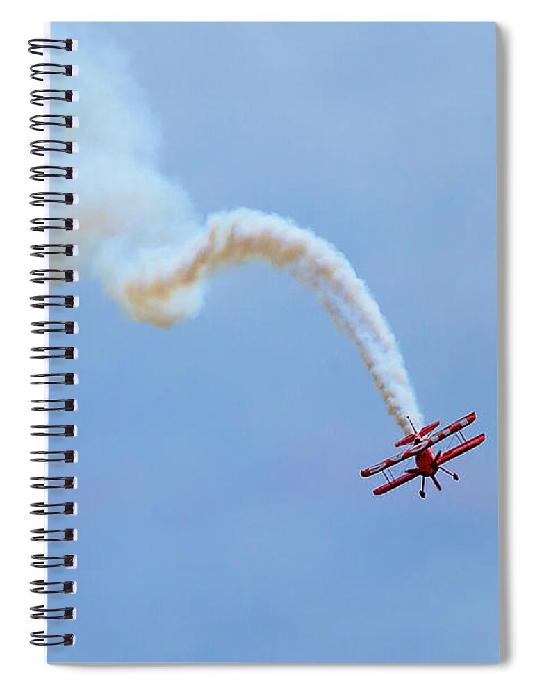 Aircraft Spiral Notebook featuring the photograph Loop to Loop by Jack R Perry