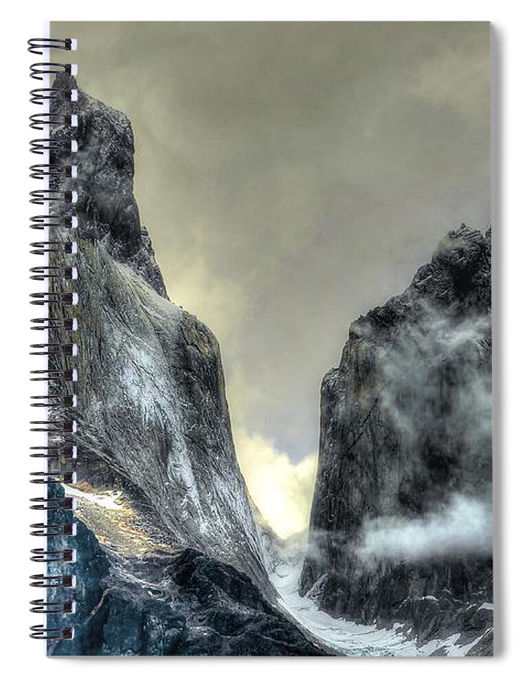 Home Spiral Notebook featuring the photograph Los Cuernos-The Horns by Richard Gehlbach