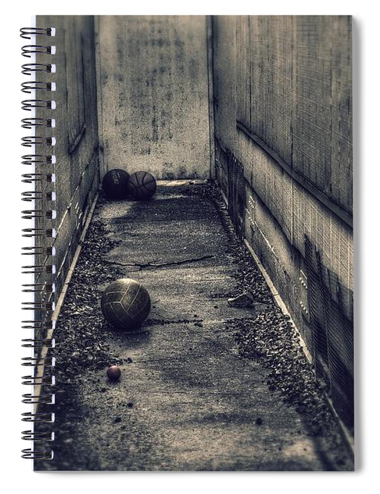 Balls Spiral Notebook featuring the photograph Lost and Forgotten by Leah McPhail