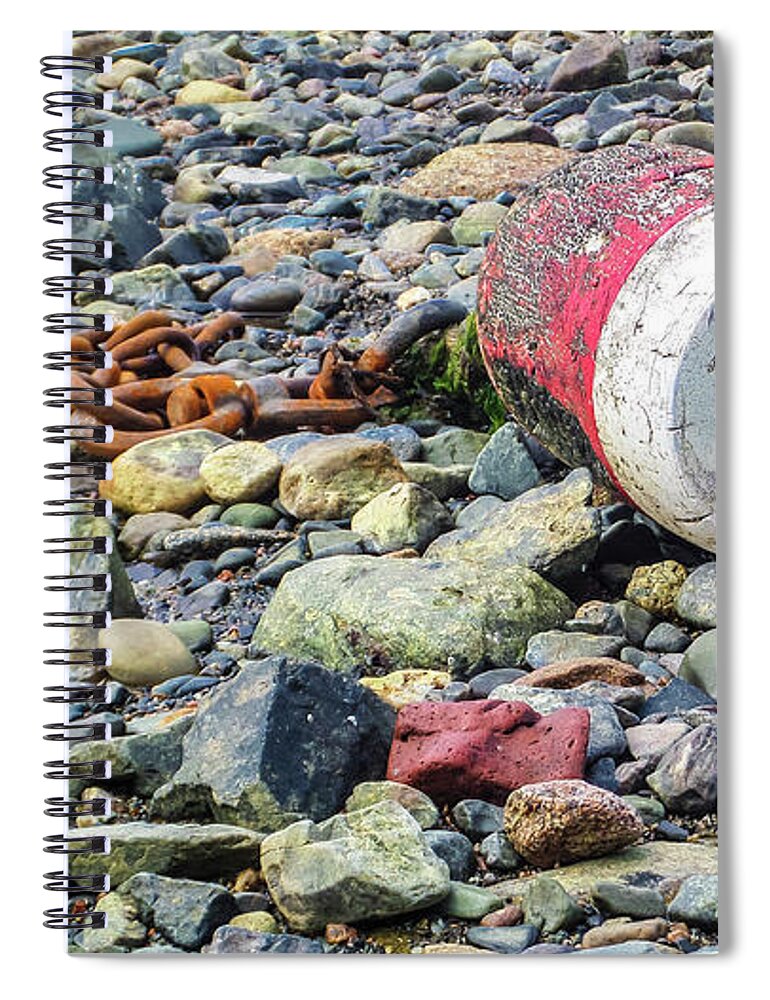 Lobster Buoy Spiral Notebook featuring the photograph Lost Buoy by Holly Ross