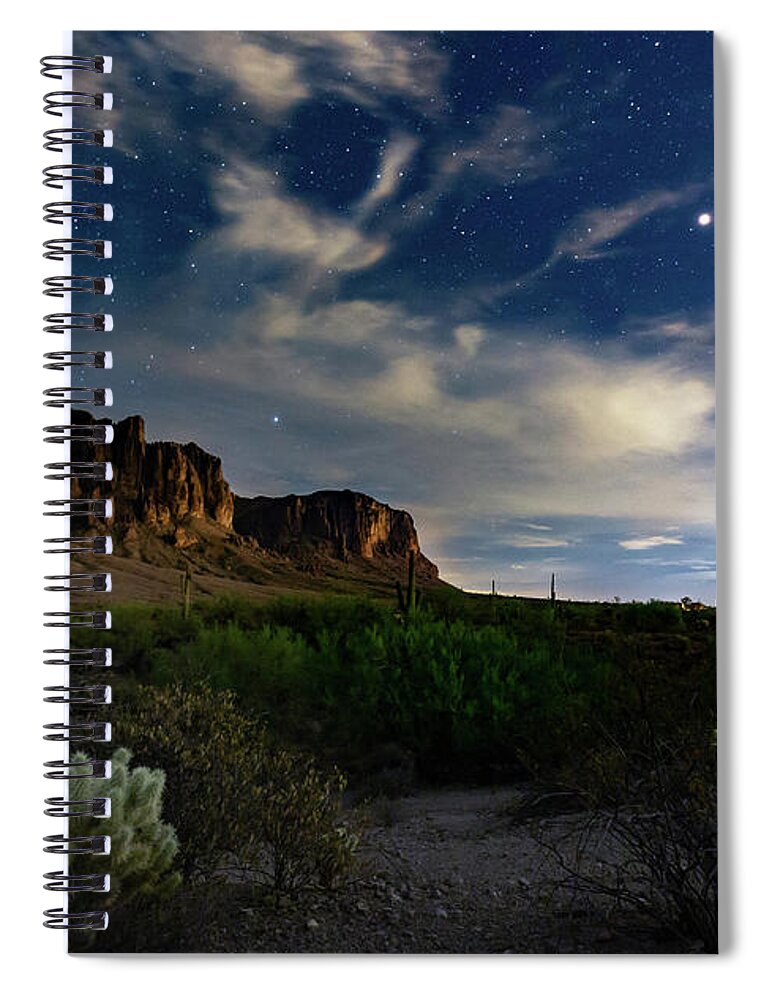 Lost Dutchman Spiral Notebook featuring the photograph Lost Dutchman by Tassanee Angiolillo