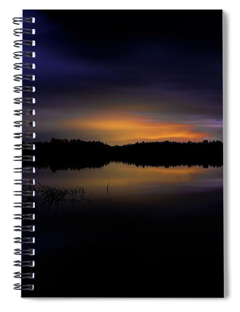Weather Spiral Notebook featuring the photograph Lost Lake Evening Storm by Dale Kauzlaric
