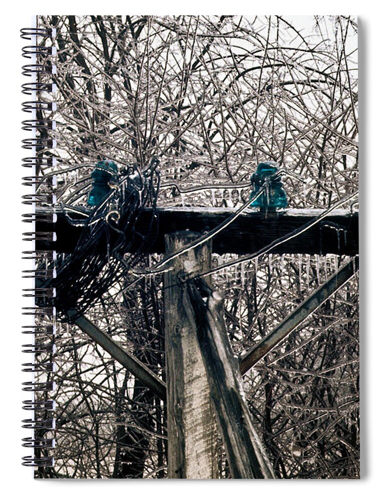 Lost Spiral Notebook featuring the photograph Lost Power by Douglas Barnett