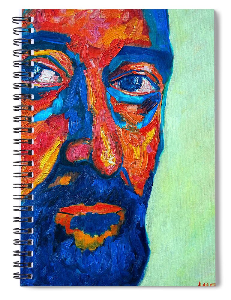 Love Spiral Notebook featuring the painting Love Him So Much by Ana Maria Edulescu