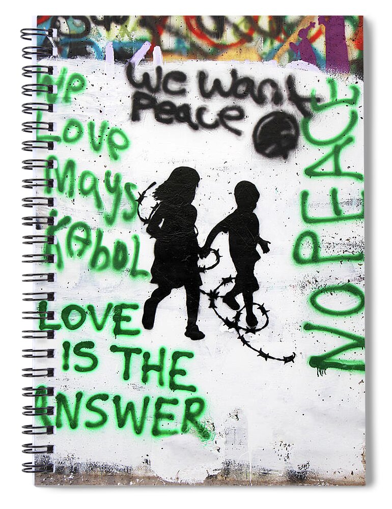 Love Spiral Notebook featuring the photograph Love Is The Answer by Munir Alawi